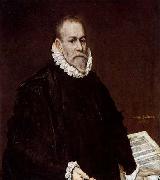 El Greco Portrait of Doctor Rodrigo de la Fuente oil